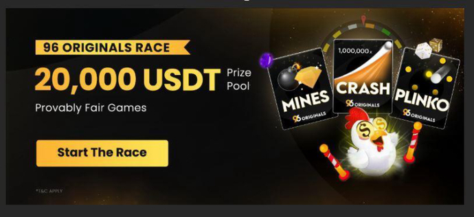 96.com Promo Code “96XCSGO” to Get Free Money and Free Spins 10