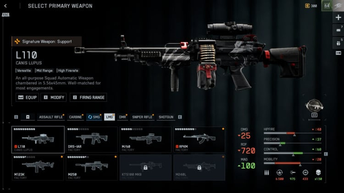 Les meilleures mitrailleuses légères pour Battlefield 6 Saison 1 3