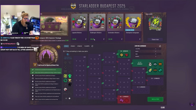 fl0m Pic`Em SL Budapest Major 2025