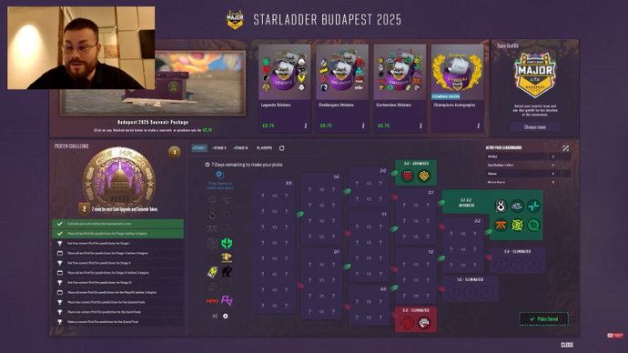 James Banks Pick`Em SL Budapest Major 2025