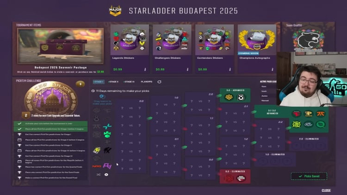 austin pick`em SL Budapest Major 2025