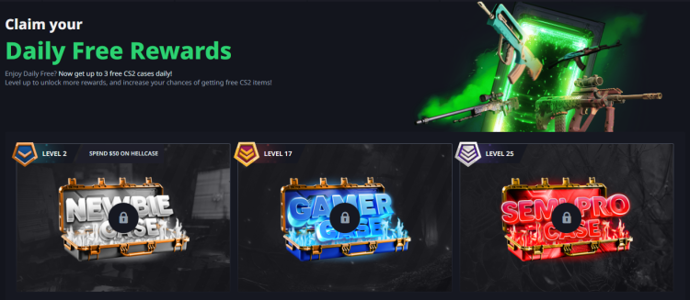 Hellcase Promo Code - HELLACS2: Get Free $0.7 and 10% Deposit Bonus 3