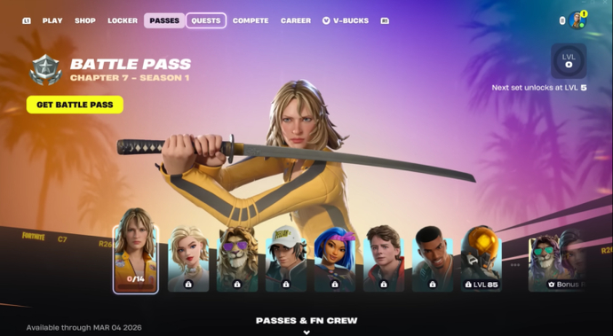 Novo Passe de Batalha do Fortnite: Bem-vindo ao Capítulo 7, Temporada 13