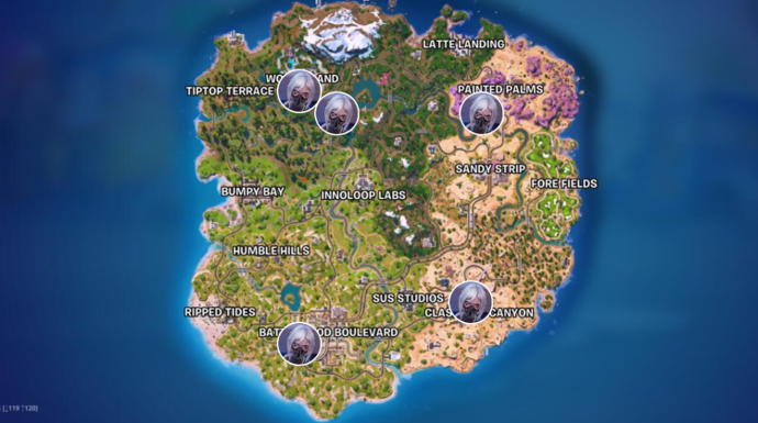 Fortnite Chapter 7 All Bosses, Their Locations and Rewards 4