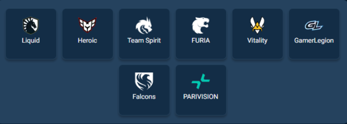 Teams at BLAST Bounty Winter 2026