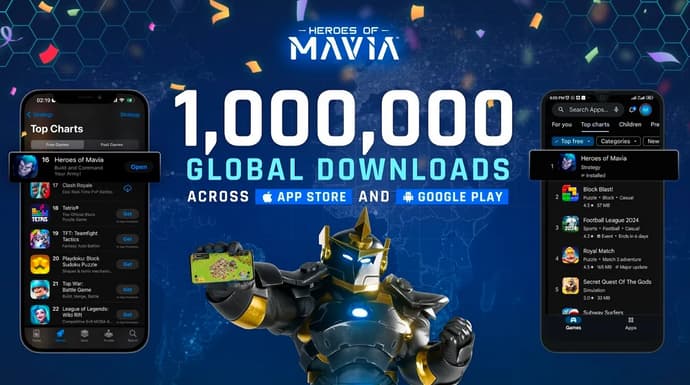 Heroes of Mavia ultrapassa 1 milhão de downloads e domina as classificações globais da App Store antes do lançamento do token Heroes of Mavia ultrapassa 1 milhão de downloads e domina as classificações globais da App Store antes do lançamento do token