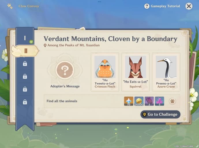 Kynsisaattue päivä 2 - Uusi Genshin-tapahtumaopas