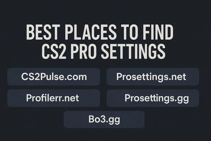 Best Places to Find CS2 Pro Settings Best Places to Find CS2 Pro Settings