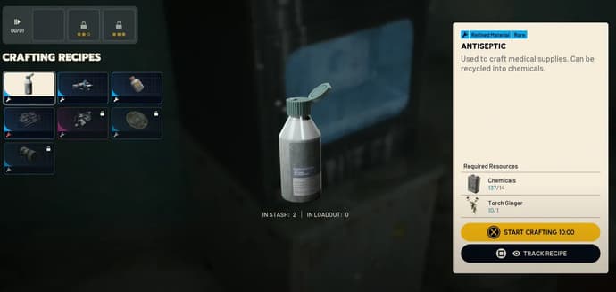 Arc Raiders Médecine Artisanat Arc Raiders Médecine Artisanat