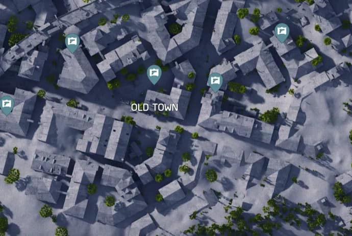 Wo man in Arc Raiders Waffenkoffer findet: Karte "Vergrabene Stadt