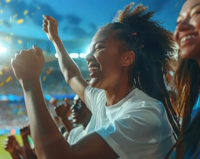 Mini-jeux et divertissements sportifs dans les zones réservées aux supporters avant les matchs