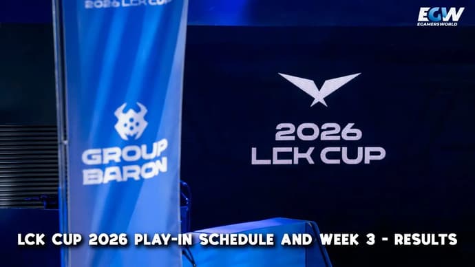 Harmonogram rozgrywek LCK Cup 2026 i tydzień 3 - wyniki