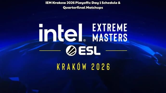 IEM Krakow 2026 Playoffs: Day 1 Schedule & Quarterfinal Matchups IEM Krakow 2026 Playoffs: Day 1 Schedule & Quarterfinal Matchups