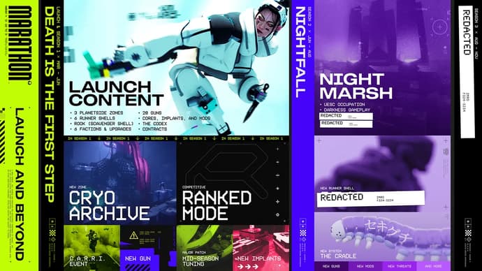 Mapa drogowa Marathonu: Co czeka graczy w sezonach 1 i 2?