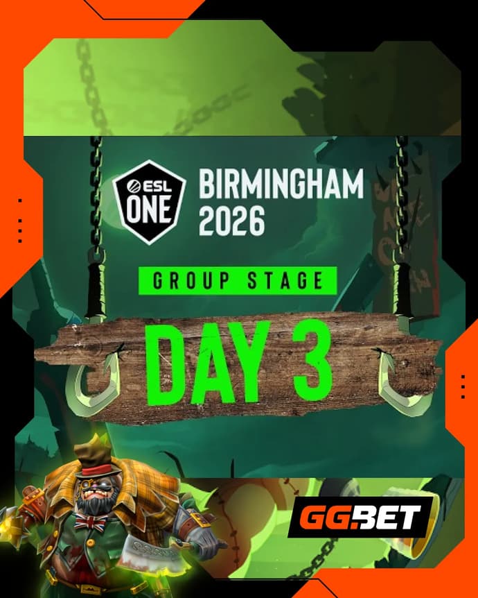 Résultats de la 3e journée et programme de la 4e journée de la phase de groupes de l'ESL One Birmingham 2026