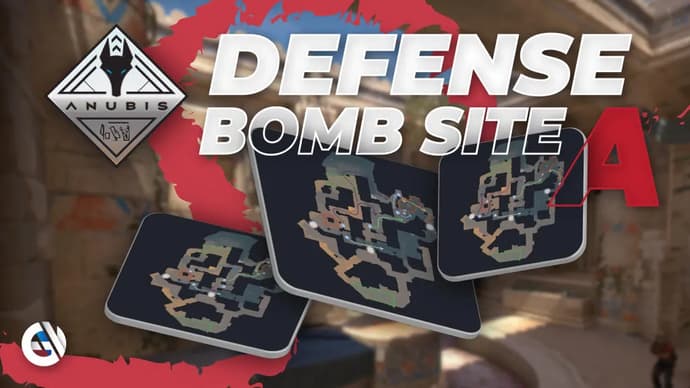 Protegendo um bombsite no mapa Anubis Protegendo um bombsite no mapa Anubis