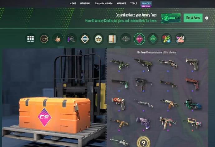 Nouvelle boîte CS2 Fever : tous les skins et comment les obtenir