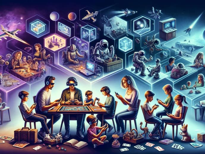 Dos jogos de tabuleiro aos battle royales: a evolução das noites de jogos em família na era digital. Dos jogos de tabuleiro aos battle royales: a evolução das noites de jogos em família na era digital.