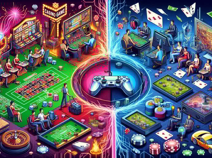 Jogos de casino e jogos de vídeo: semelhanças e diferenças Jogos de casino e jogos de vídeo: semelhanças e diferenças