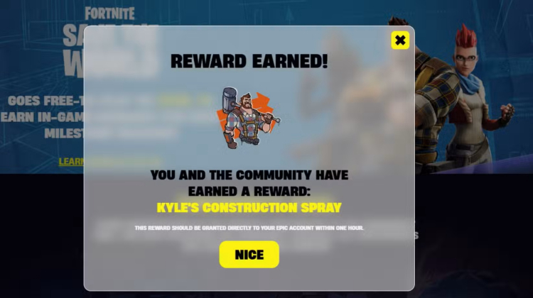 Fortnite Players Quickly Unlock First Reward in Save the World Community Event 1