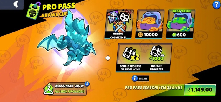 Brawl Stars julkaisee Dragon Crow -skinin ja Pro Passin – Onko se hintansa arvoinen? 3