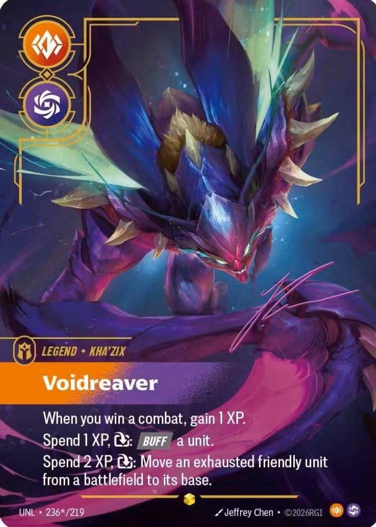 Riftbound Unleashed ujawnia kartę Kha’Zix i nowy system XP 2