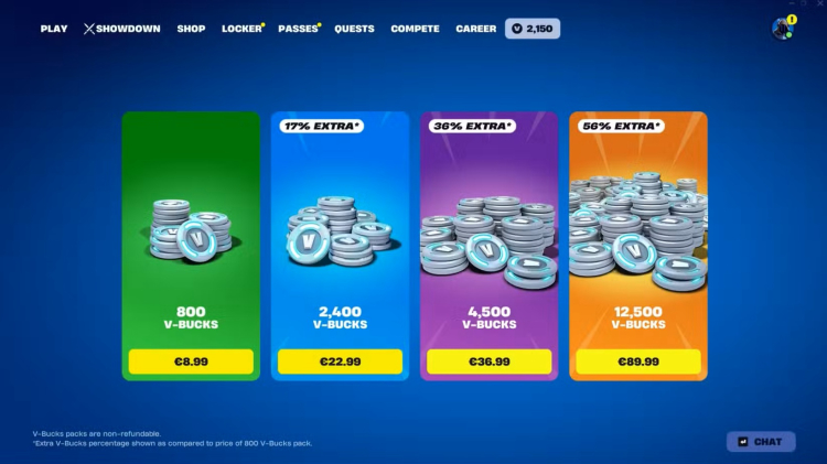 Fortnite V-Bucks Get Nerfed — Players Now Pay More for Less 1