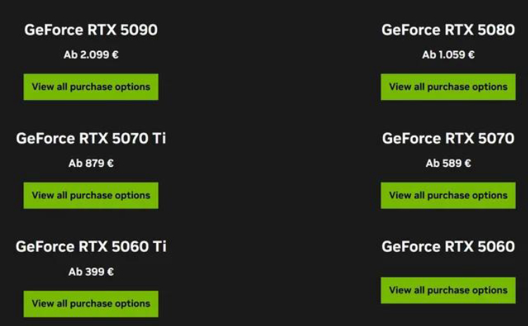 Niedobory serii RTX 50 i wysokie ceny utrzymują się 1