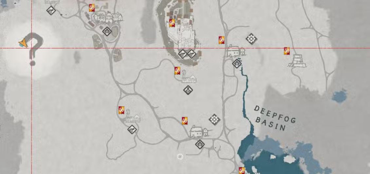 Solution complète du puzzle des ruines de la tête de dragon du bassin du brouillard profond du désert cramoisi 1
