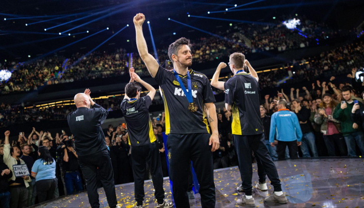 Vitality Apex During Tournament Victory Celebration